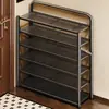 Zapatero plegable, multicapa, para entrada de casa, interior, zapatero simple, ahorra espacio, no requiere instalación, estante de almacenamiento de zapatos para viviendas de alquiler