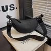 Bolso de Tela Pequeño Versátil Casual Transfronterizo para Mujer 2025 Nuevo Estilo Bolso Bandolera de un Solo Hombro Diseño Nicho Bolso Simple Tipo Dumpling