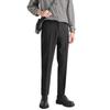 Verão novo estilo calças de terno pequeno homens drapeado calças de negócios casual estilo coreano moderno britânico calças de terno solto reto