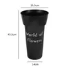 Cubo Refrescador de Flores de Agua Profunda Tamaño Grande Engrosado Floristería Francesa Flores Frescas Altura 50cm Estilo Coreano Cubo Refrescador de Flores Extra Grande