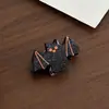 Novo grampo de cabelo de acetato imitação para Halloween com designs de morcego e abóbora, mini presilha de garra, presilha acrílica para franja e grampo para cabelos soltos