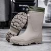 Sapatos de Borracha Masculinos Novos Solado Grosso Resistente ao Desgaste Galochas para Homens e Mulheres Cano Médio Impermeáveis Antiderrapantes Botas de Chuva Especiais para Pesca Sítio de Construção