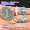 Colar de Corda Trançada para Mão com Pingente Ruyi em Prata Pura S999 com Epóxi, Garfo Colher, Cristal, Wenwan, Acessórios DIY