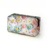 Nova Bolsa de Maquiagem com Estampa de Flores 3D Lona Estampa Dupla Face Grande Capacidade Bolsa de Mão Fofa para Mulheres Venda por Atacado
