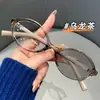 Gafas para Miopía que Cambian de Color, Monturas de Carey Modernas, Estilo Nerd, Doble Uso para Interiores y Exteriores, Bloqueo de Luz Azul, Gafas de Alta Gama para Miopía