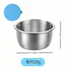 Plato pequeño para salsas de acero inoxidable 304 transfronterizo con tapa de silicona a prueba de fugas, adecuado para cocina occidental, pimienta negra, salsa de tomate y condimentos.