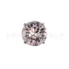 Brincos de Titânio F136 Unhas Labiais Zircônia Swarovski Genuína 6mm Unhas Cocleares Joias para Body Piercing Unhas do Osso da Orelha