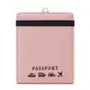 Novo porta-passaporte antifurto RFID transfronteiriço, clipe de passaporte portátil para pendurar no pescoço, bolsa multifuncional para armazenamento de passagens e documentos de viagem