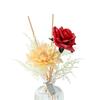 Arte Floral de Simulación Adornos de Aromaterapia Sin Fuego Rosa Hortensia Flor Falsa Jarrón Decorativo Embotellado de Aromaterapia Expansión de Fragancia de Aromaterapia