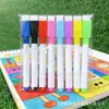 Marcadores de quadro branco coloridos apagáveis para crianças fáceis de apagar canetas apagáveis à base de água pretas canetas magnéticas para quadro branco para professores uso no escritório