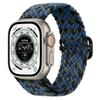 Nuevo Modelo Adecuado para Correa de Apple Watch Apple Iwatch11 Versión Arcoíris Correa Tejida Correa de Nailon Ajustable