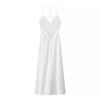 AliExpress transfronterizo ropa de mujer europea y americana al por mayor 2025 principios de primavera nuevo temperamento moda simple vestido ajustado