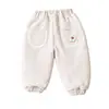 Pantalones cálidos para bebé otoño e invierno engrosados 120g con pies cubiertos pantalones de pies atados ropa exterior para bebé pantalones largos de algodón para niñas clase A sin costuras