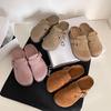 Sandálias Birkenstock de Cortiça com Solado Grosso e Biqueira de Couro para Uso Externo Feminino Outono 2024 Novo Sapatos Femininos Birkenstock de Couro Genuíno com Bico Redondo