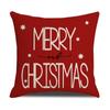 Amazon Cross Border Venda Quente Capa de Almofada de Natal Desenho do Papai Noel Estampa de Linho Tapete de Almofada Decoração de Feriado