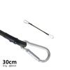 Cuerda elástica de 8 mm para exteriores, hebilla de montañismo, banda elástica para tienda de campaña, tendedero de camping, correa de sujeción