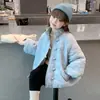 Ropa de abrigo de otoño e invierno para niñas 2026 nuevo abrigo acolchado de algodón elegante y a la moda para niños, ropa de invierno para niñas, chaqueta de algodón de moda