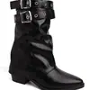 Botas western cowboy de bico fino com salto grosso e boca larga transfronteiriças botas longas slouchy femininas outono 2026 novas botas de cano médio
