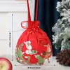 Bolsa de regalo de decoración navideña, bolsa de manzana de Santa Claus transfronteriza, bolsa de dulces para niños, empaque de manzana para Nochebuena