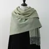 Bufanda de Dos Caras de Dos Colores Popular de Invierno Bufanda de Lana Cachemira para Mujer Bufanda Chal de Invierno de Gama Alta para Hombre Venta al por Mayor