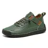 Zapatos de mujer de talla grande más vendidos en Amazon transfronterizos, zapatos casuales cosidos a mano, zapatos de trabajo para exteriores unisex de media caña para hombres