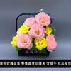 Flores para Limpeza de Túmulos Festival Qingming Suprimentos Sacrificiais Cesta de Flores de Plástico Flor Artificial Flor de Túmulo Culto aos Ancestrais Flor Crisântemo Colocação Bacia de Plástico