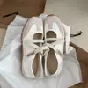 Sapatos de Treino Alemães Super Estilosos e Versáteis com Aumento de Altura, Estilo Ballet, para Mulheres, Novidade Primavera/Verão 2026, Sapatos Esportivos Casuais Mary Jane