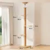 Tongtianzhu Estructura para trepar gatos Madera maciza Cama para gatos personalizada Árbol para gatos Espacio integrado Almacén Plataforma de salto para gatos No ocupa espacio Estructura para trepar gatos