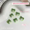 Joias para Unhas Artísticas Gato Kt de Chapéu Popular Desenho Animado Cabeça de Gatinho de Resina Vermelho Rosa Azul Diamante para Unhas DIY Usável Acessórios