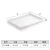 Bandeja de plástico rectangular melamina bandeja de habitación de hotel imitación veta de madera bandeja de té bandeja de almacenamiento bandeja estrecha larga