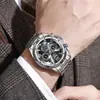 2026 Nuevo Reloj de Negocios Popular para Hombres con Esfera Grande, No Mecánico, con Calendario, Reloj de Cuarzo, Reloj de Pulsera para Hombre con Correa de Acero