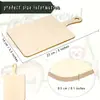Virutas de Madera para Bricolaje Transfronterizas, Virutas de Madera Natural para Graffiti Infantil, Virutas de Madera Hechas a Mano, Etiquetas Decorativas para Fiestas Familiares, Mini Tablas de Cortar de Madera