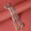 Pulsera de diamantes de imitación de moda europea y americana transfronteriza para mujer, suministro de accesorios, suministro de fábrica de joyería, joyería de personalidad simple exquisita fina