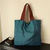 Bolsa de Nube Estilo Japonés, Plegable, Portátil, de un Solo Hombro, Bolsa de Almacenamiento de Mano, Gran Capacidad, Cremallera, Bolsa de Compras para Supermercado, Impermeable
