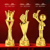 Troféu de Resina Banhado a Ouro Feito Sob Medida para Competições de Dança, Reuniões Anuais Institucionais ou Empresariais, Premiações, Commemorativo Atacado Gravação