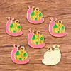Múltiples Dijes de Aleación para Manualidades Chapado en Oro KC Animales Esmaltados Caballo Hormiga Oruga Insecto Caracol Colgantes Accesorios