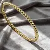 Pulseira de Aço Inoxidável Banhada a Ouro 18K Estilo Europeu e Americano Personalizada em Formato D com Fecho de Ferradura, Contas Redondas, Juntas de Bambu Pulseira de Aço Titânio para Mulheres Venda por Atacado