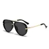 Nuevas Gafas de Sol Transfronterizas, Moda Europea y Americana de Marco Grande con Protección Solar para Hombres, Lentes de Sol Aviador de Doble Puente de Moda para Mujeres