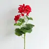 Entrega Direta da Fábrica de Flores Artificiais de Alta Qualidade, Flores Falsas de Begônia para Decoração Suave de Sala de Estar em Casa, Acessórios e Materiais Decorativos