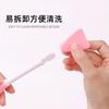 Escova de máscara de silicone transfronteiriça, escova de dupla finalidade para rosto de urso, raspador de silicone para manchas, escova de máscara de cabeça dupla