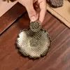 Soporte de incienso Xiangbantang Estilo Chino Nuevo Corazón Zen Sutra de Corazón Loto Soporte de incienso de múltiples orificios Uso en el hogar Quemador de incienso de sándalo Soporte de incienso Adorno