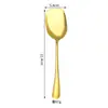 Juego de Cubiertos de Acero Inoxidable Transfronterizo: Cuchara para servir, Cuchara de buffet, Tenedor, Cuchara para ensalada, Tenedor, Espátula de cabeza cuadrada, Juego de cucharón para sopa