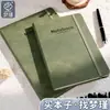 Cuaderno Mengjin A5 con Encuadernación de Tira y Cubierta de Cuero Sintético con Textura Vintage, Portátil para Uso de Negocios y Oficina