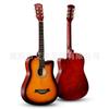 Violão folk de 38 polegadas para iniciantes, violão de madeira para iniciantes, piano de prática para iniciantes, instrumentos musicais para homens e mulheres, atacado de violão