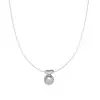 Ballena Lluvia Metal Ágata Negro 10mm Accesorios de Montaje de Perlas Cadena de Clavícula Collar de Acero de Titanio XL692
