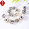 Xizang Prata Duas Cores Seis Caracteres Mantra Cilindro Contas Espaçadoras DIY Pulseira Caseira Pulseira Acessórios de Material de Contas Soltas