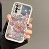 Adequado para Capa de Celular Samsung S26Ultra, Capa Macia Passo a Passo, Capa Protetora S25Plus Estampa de Coração de Leopardo, A16 Dropshipping