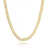 Nueva cadena para clavícula chapada en oro cobre estilo europeo y americano collar en relieve para mujer cadena versátil de nicho cadena para suéter joyería