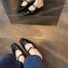 Sapatos de Noite com Solado Macio em Novo Estilo Chinês, Sapatos Femininos de Salto Alto, Sapatilhas Mary Jane, Bico Quadrado, Pérola Macia