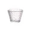 Oferta especial copo de vidro branco alto pintado de dourado transparente copo de chá orvalho de gelo garrafa de vidro borda dourada copo justo orvalho de gelo Kung Fu doméstico